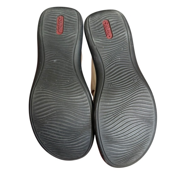 Rieker Mary Jane Daisy 75 Slipon Womens Slip On 8.5  M EU 40 Cream black toe cap - Picture 6 of 8